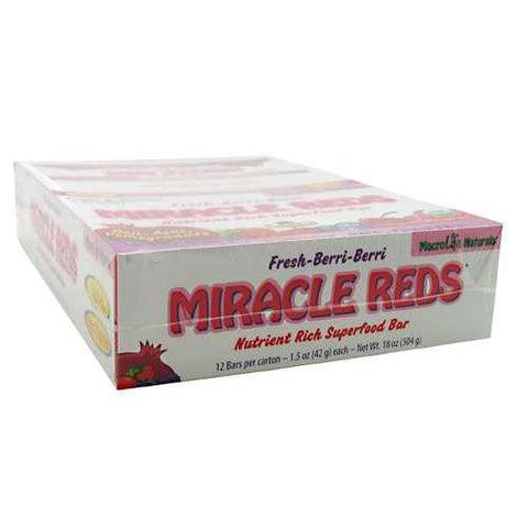 Macro Life Naturals Miracle Reds Raw Anti-Oxidant Super Food Bars